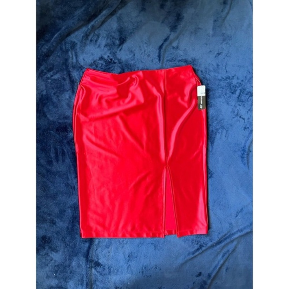 SOHO Apparel Ltd Red Maxi Skirt Women Size XL Elastic Waist Y2K‎ Style
